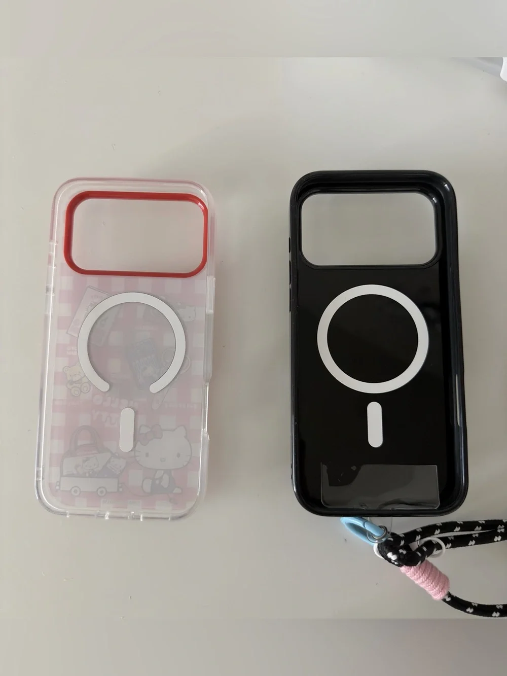 Sanrio Hello Kitty Red & Kuromi Black Phone 17 Pro Max Cases